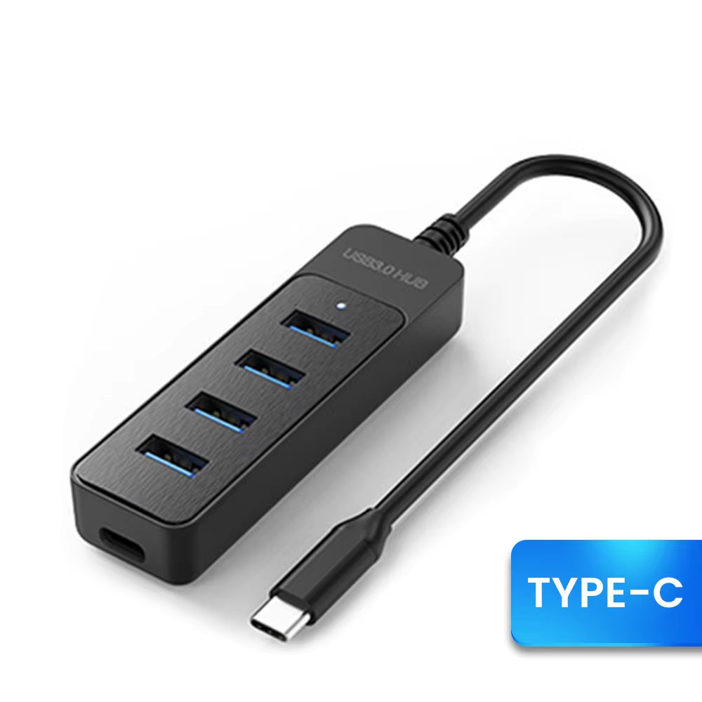 4 Ports USB HUB 3.0 High Speed Multi USB 3.0 Splitter Type C USB 2.0 Expander Power Adapter for PC Computer