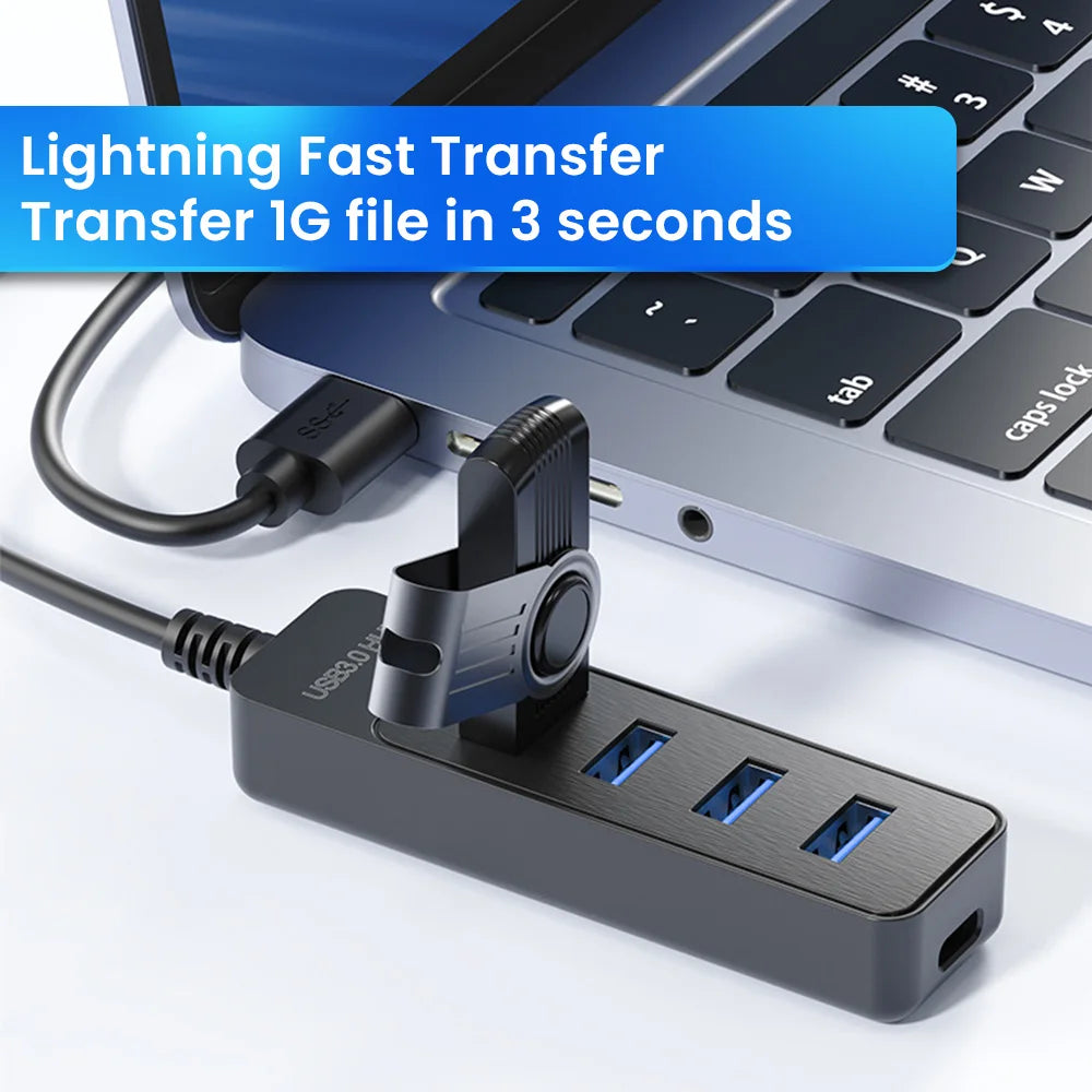 4 Ports USB HUB 3.0 High Speed Multi USB 3.0 Splitter Type C USB 2.0 Expander Power Adapter for PC Computer