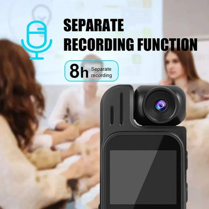 128G 1080P Mini Camera Portable Video Recorder Worn Police Body Cam HD Infrared Night Vision Sports DV Camera 180 Rotatable Len
